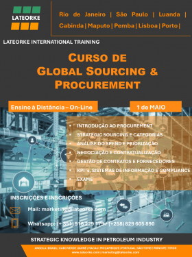 CURSO INTERNACIONAL DE GLOBAL SOURCING & PROCUREMENT - On-Line - LATEORKE - Energy Business School